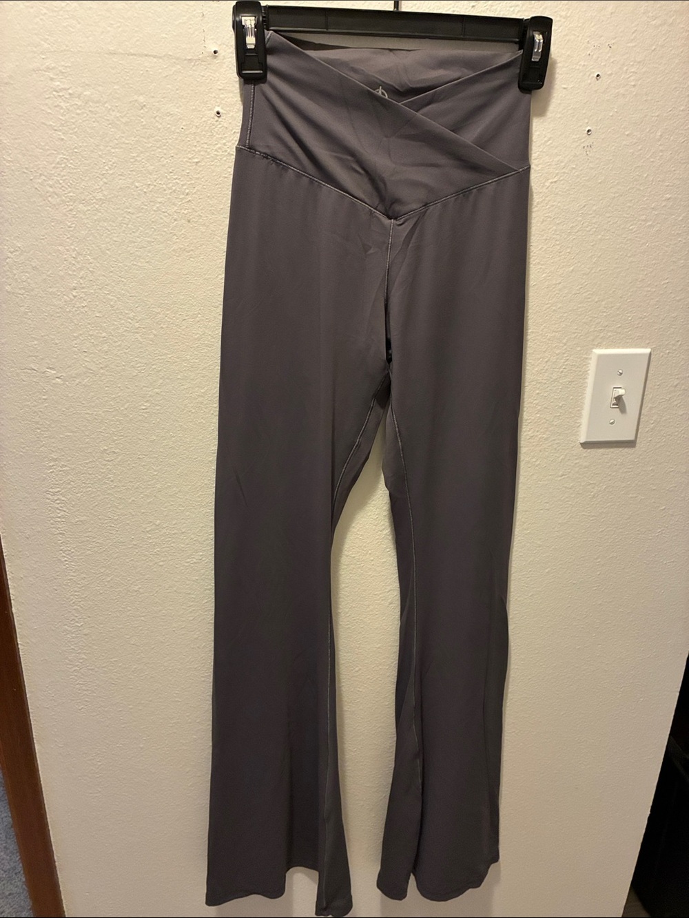 Women's Wide-Leg High-Rise Active Pants - Charcoal Gray